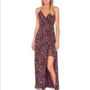 House of Harlow Purple Maxi Wrap Dress
